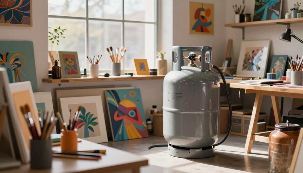 art business with propane gas